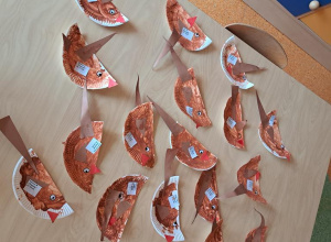 Praca plastyczna "Ptaszek" w grupie "Biedronki"