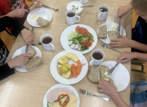 Zdrowe śniadanie w oddziale I