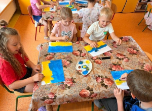 Krab praca plastyczna w grupie Pszczółki
