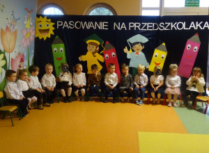 Pasowanie na Przedszkolaka w grupie Słoneczek